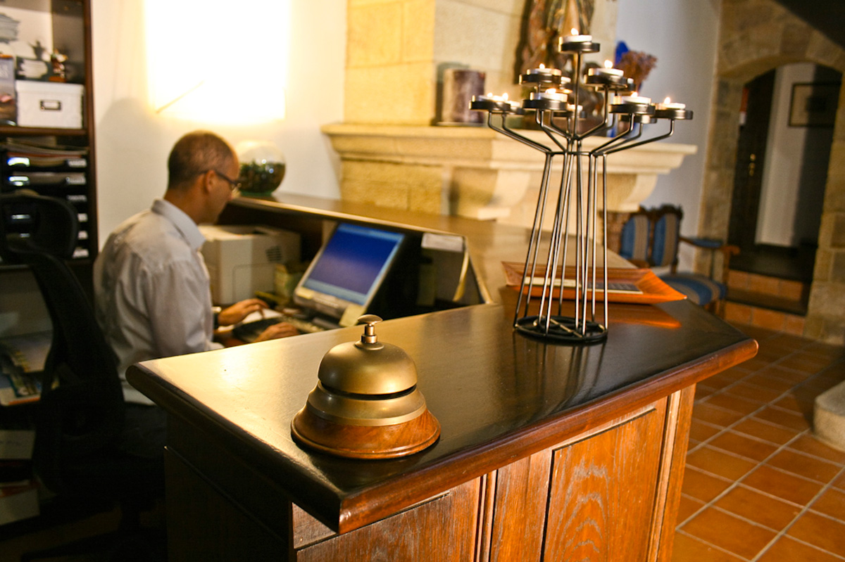 Recepción del hotel